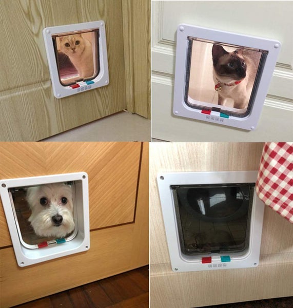Magnetic Large Cat Pet Flap Door Pet Door with 4 Way Lock Size L64287954052739114