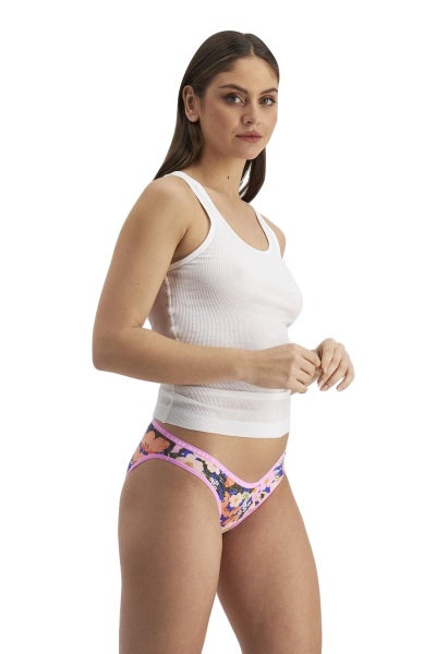 Womens Bonds Hipster V Bikini Ladies Underwear Floral Multicoloured Carousel 2