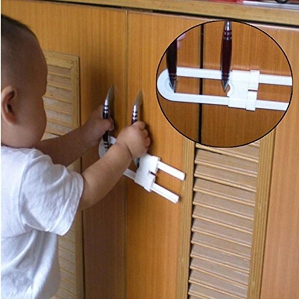 Baby Toodler Child U Shaped Door Cupboard Cabinet Safety Lock/ Latch Prefect Carousel 1