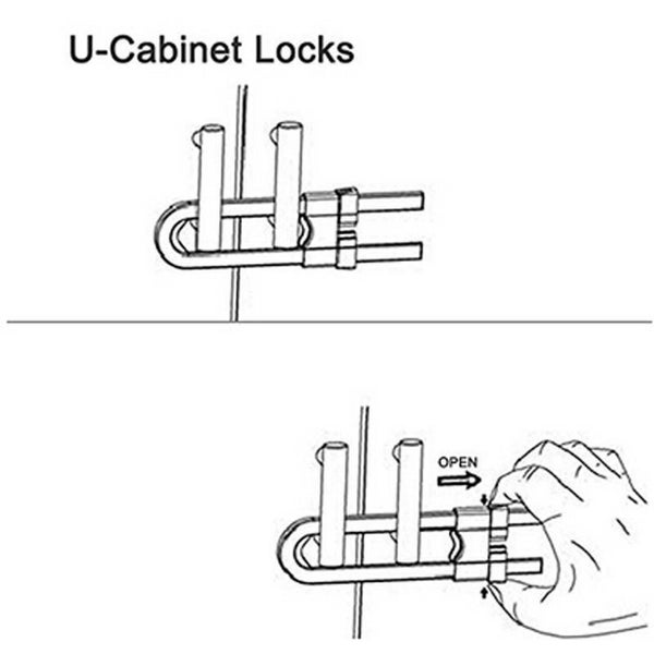 Baby Toodler Child U Shaped Door Cupboard Cabinet Safety Lock/ Latch Prefect Carousel 3