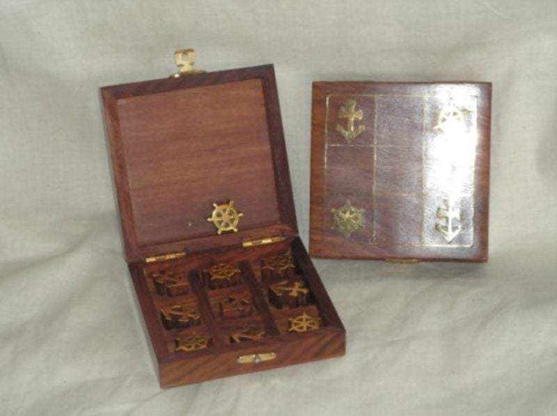 Tic Tac Toe Set - Nautical (Set In Box) Carousel 1