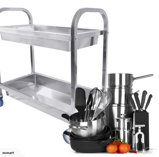 Stainless Steel 2 Tier Trolleys Carousel 2