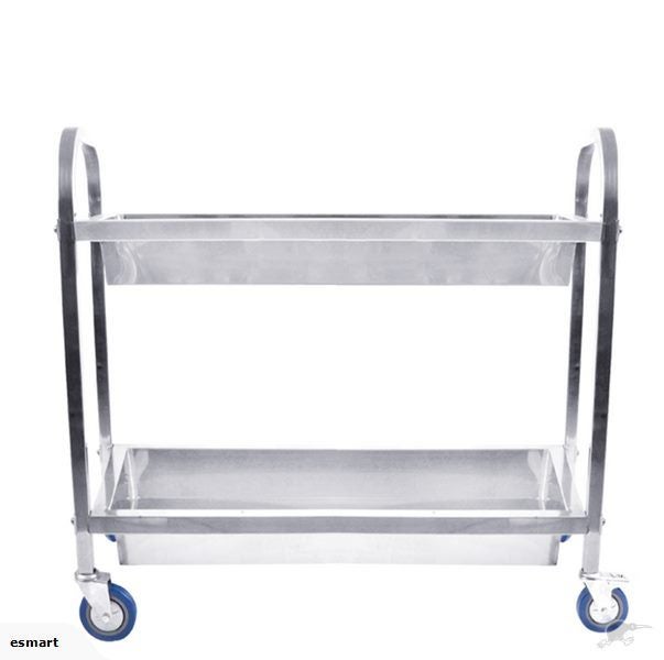Stainless Steel 2 Tier Trolleys Carousel 3
