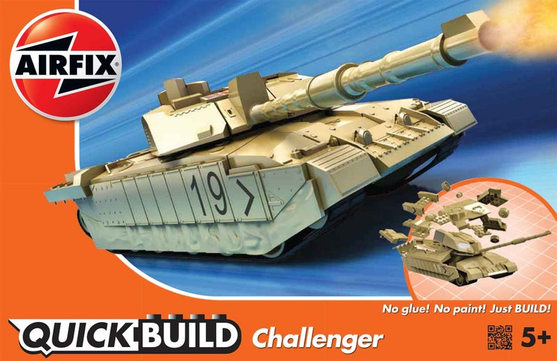 Airfix J6010 Challenger Tank Desert Quickbuild Carousel 1