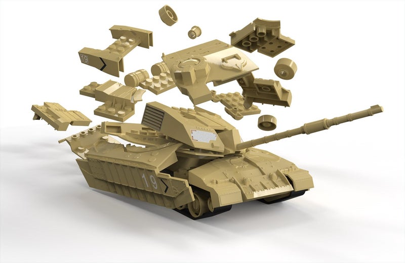 Airfix J6010 Challenger Tank Desert Quickbuild Carousel 2