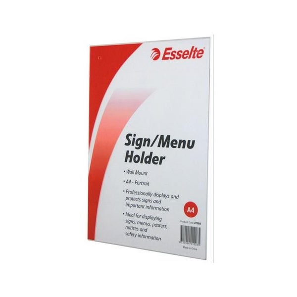Esselte sign/menu holder wall port a4 Carousel 1