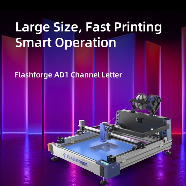 FLASHFORGE AD1 CHANNEL LETTER 3D PRINTER Carousel 1