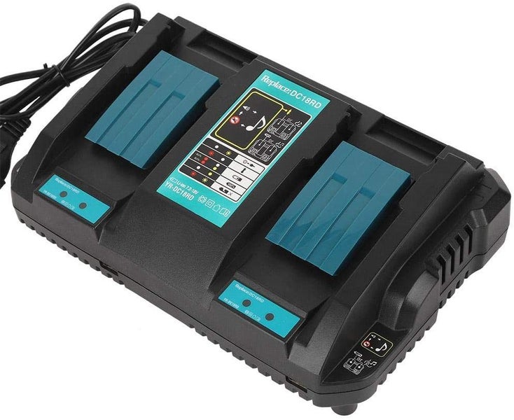 Battery Charger MAKITA BL1830 Li-Ion Battery Dual Charger Carousel 1