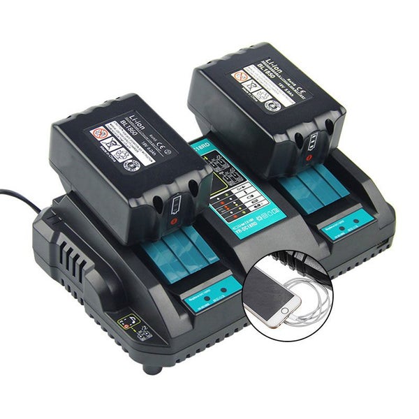 Battery Charger MAKITA BL1830 Li-Ion Battery Dual Charger Carousel 8
