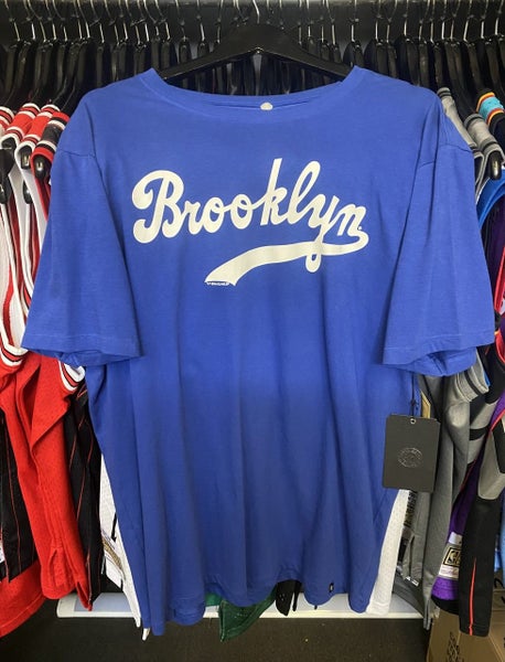 Brooklyn Dodgers Blue and White 47Brand T-Shirt Carousel 2