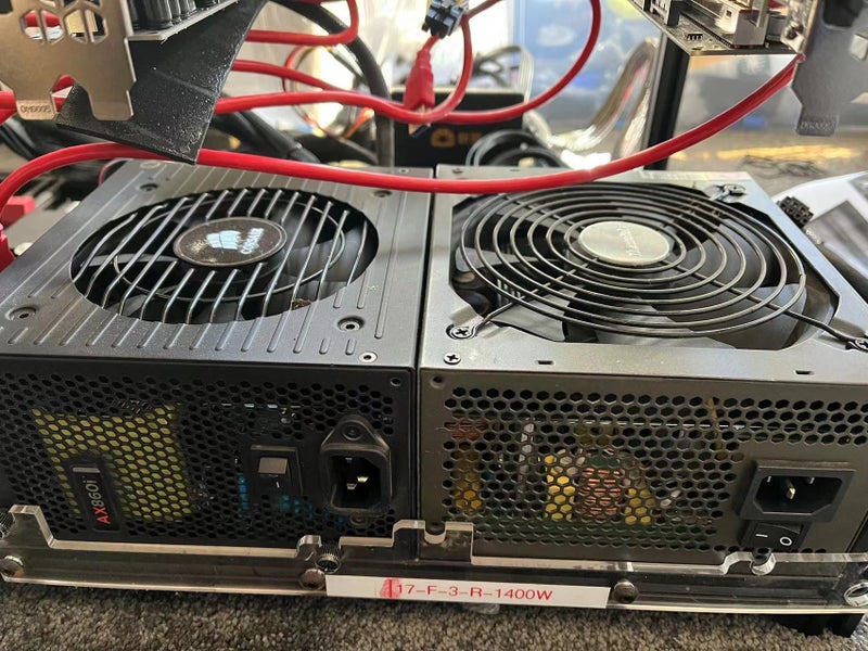 2260W (860W ATX + 1400W Server) PSU Combo Kit 80 PLUS Platinum PSU For Mining Carousel 2