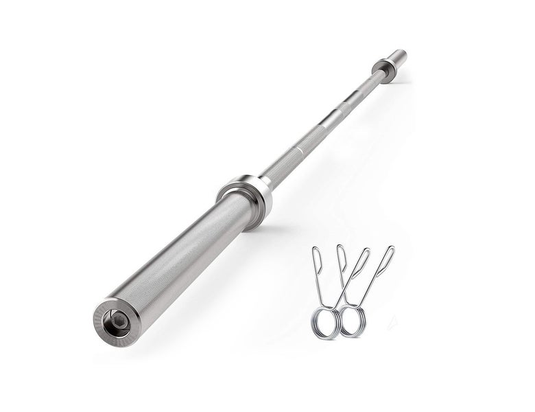 Olympic Barbell Weight Bar-silver Carousel 1