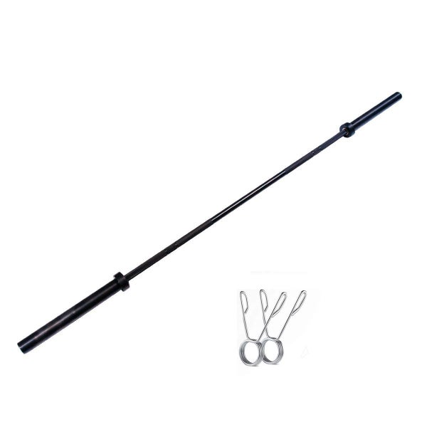 Olympic Barbell Weight Bar with bearing -black Carousel 2