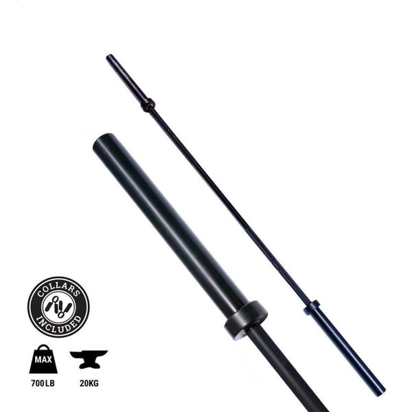 Olympic Barbell Weight Bar with bearing -black Carousel 1