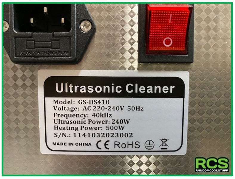 ULTRASONIC CLEANER 10 Litre .Heating function. Carousel 5