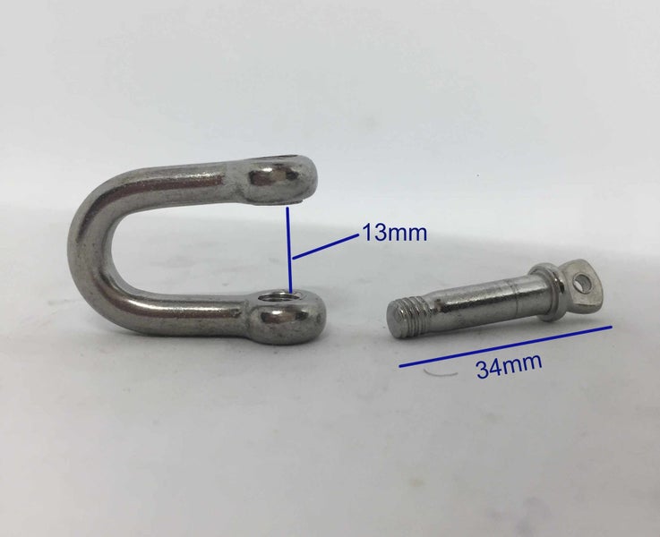 5 Pieces M6 Screw Pin d Shackles 304SS (Price Match Guarantee) Carousel 3