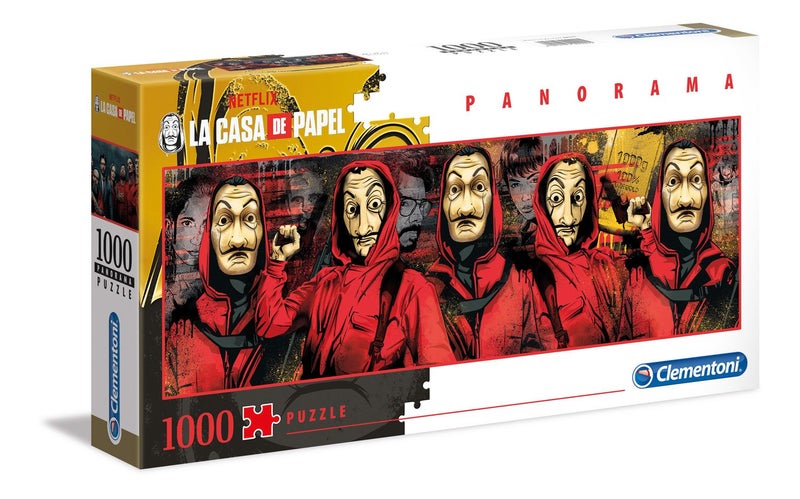 Clementoni La Casa de Papel Panorama High Quality Jigsaw Puzzle (1000 Pieces) Carousel 1