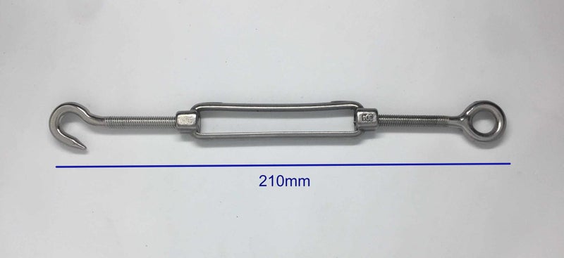 5 Pieces M6 304SS Hook & Eye Turnbuckles Carousel 3