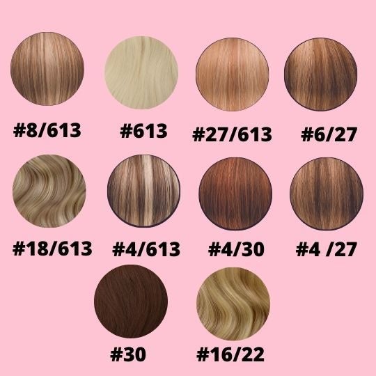 24" A Grade (7pcs) Clip In 100% Human Hair Extensions Carousel 2