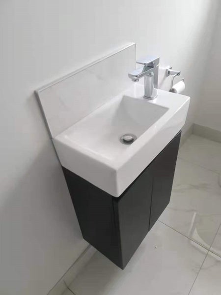 SALE 2025- Vanity - Misty series 460mm for band basin Black- Lennox CHCH Carousel 1