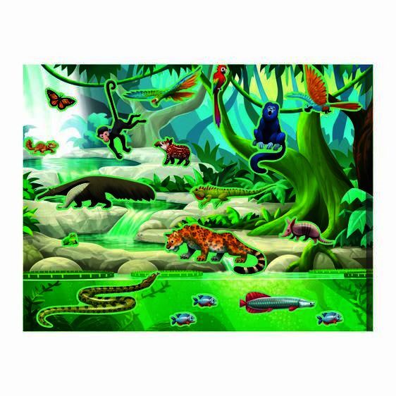 Melissa & Doug - Reusable Sticker Pad Jungle & Savanna Carousel 4