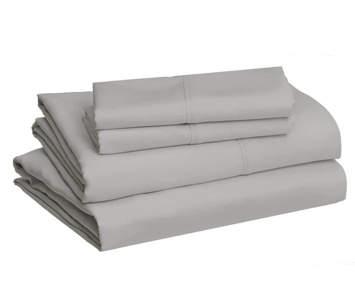 LIVEINSTYLE 4p plain sheet set DOUBLE LIGHT GREY Carousel 1