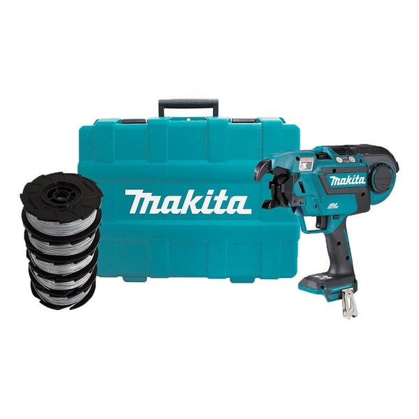 Makita 18V Cordless Brushless Rebar Tying Tool with 5pc Coil DTR180ZKX1 Carousel 1