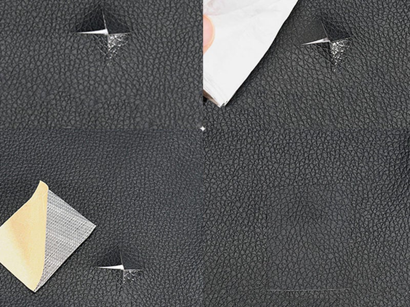5Pcs Self Adhesive Leather Repair Patch for Car Seat Sofa Bag Furniture Black Carousel 4