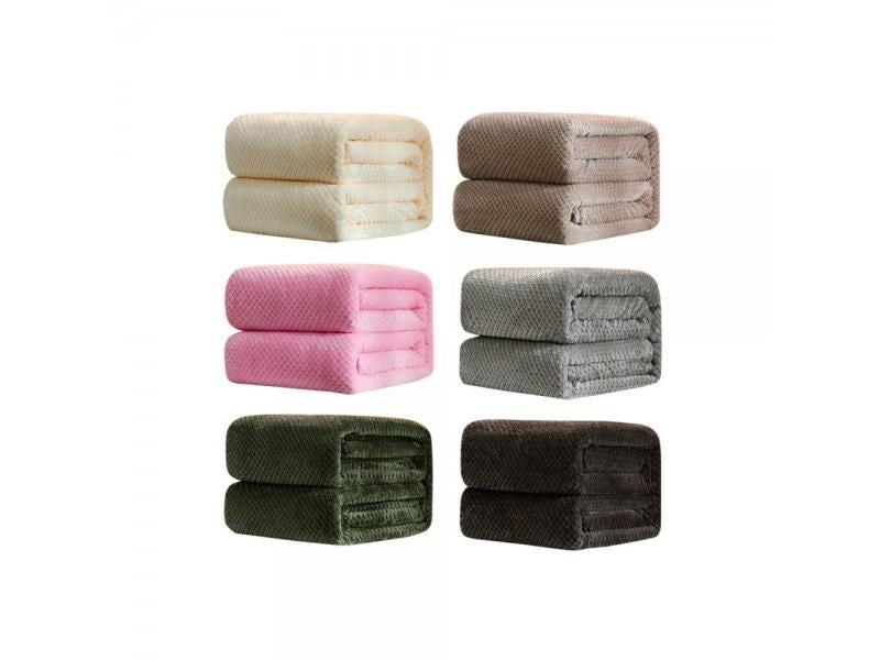 Winter Coral Fleece Blankets For Beds Warm Soft Faux Fur Throw Bubble Shaped Carousel 2