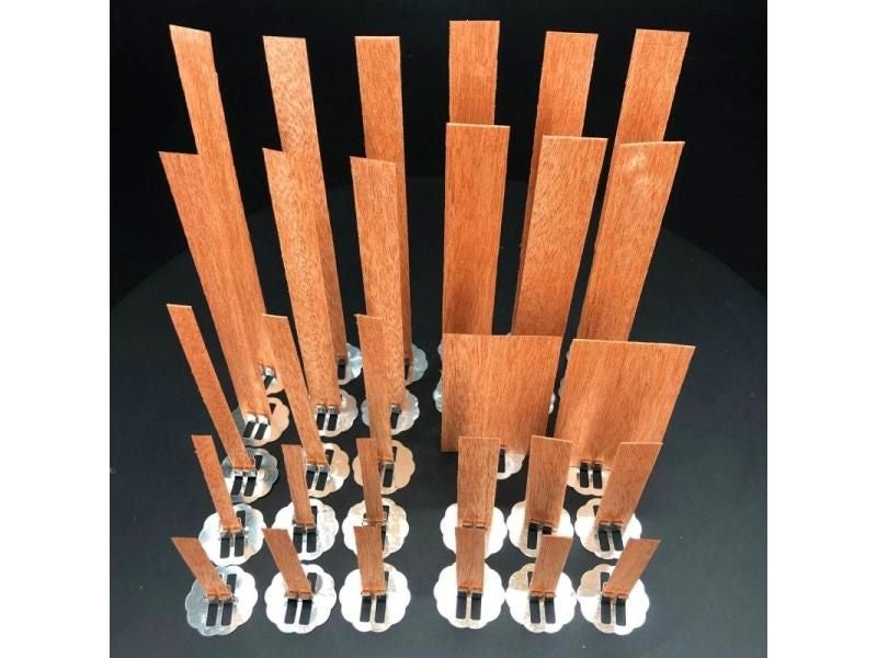 10pc Wooden Candle Wick 6-13cm DIY Wick Core For Candle Making Supplies Carousel 1