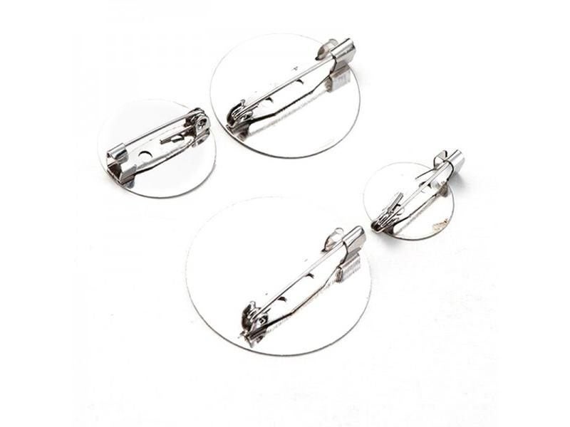 10pcs/lot New Stainless Steel Brooch Base Back Bar DIY Jewelry Findings Carousel 1
