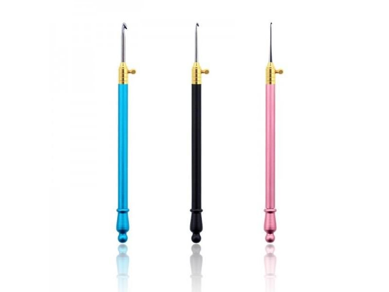 New Colorful Metal Handle With 10Pcs Interchangeable Head Lace Knitting Carousel 2