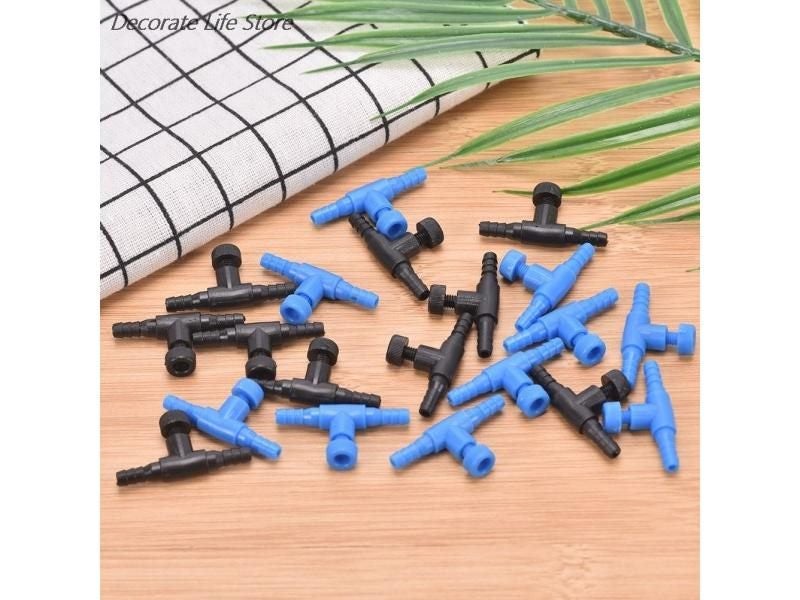 3/10pcs Fish Tank Air Line Flow Control Regulator Valve Aquarium For 4/6mm Carousel 2