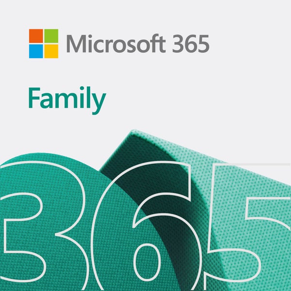 Microsoft 365 Family (32/64 BIT for PC and Mac) - 1 Year for 6 Users (E-Version) Carousel 1