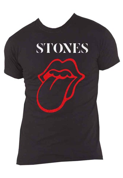 The Rolling Stones T Shirt Sixty Classic Vintage Tongue new Official Mens Black Carousel 4