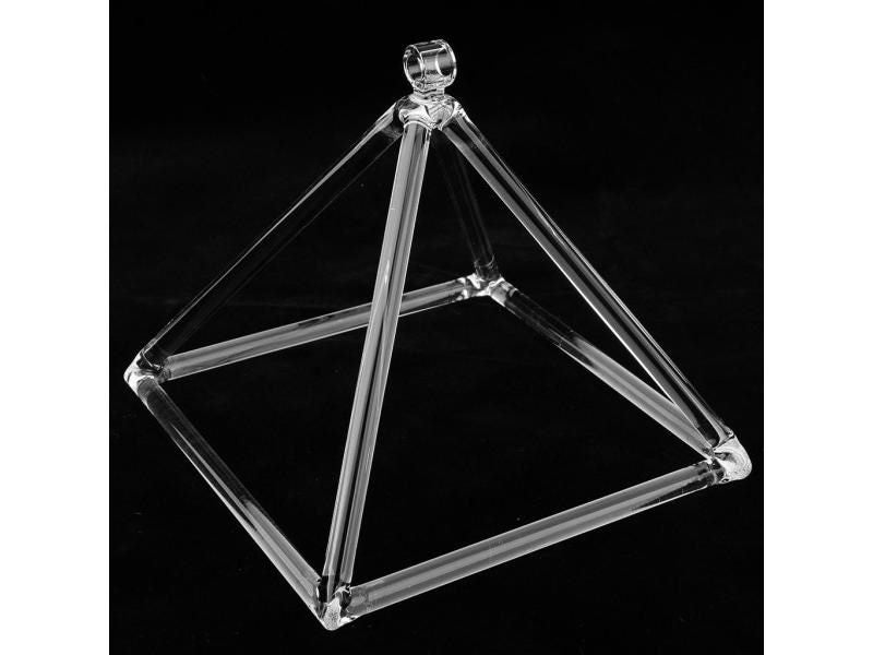 Quartz Crystal Singing Pyramid Frosted C Note Chakra Meditation Relax Best Carousel 1