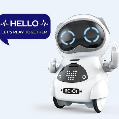 Educational Mini Pocket Robot for Kids with Interactive Dialogue Carousel 6