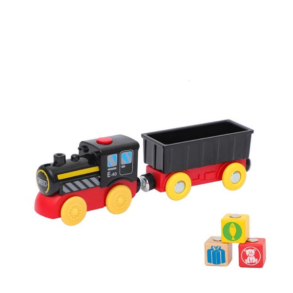 Battery Operated Steam Train for Wooden Track Carousel 2