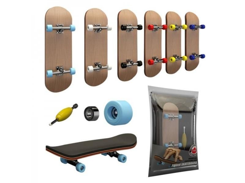 Finger SkateBoard Wooden Fingerboard Toy Professional Stents Finger Skate Set Carousel 2