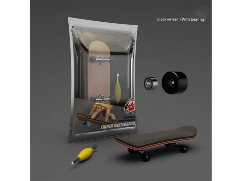 Finger SkateBoard Wooden Fingerboard Toy Professional Stents Finger Skate Set Carousel 1
