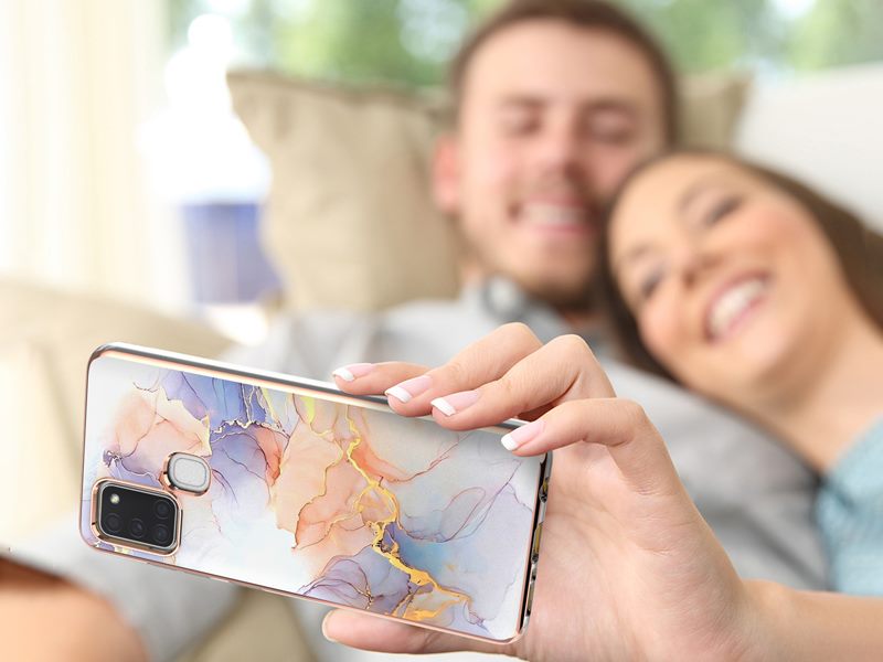 Case Cover for Samsung Galaxy A21s Marble Carousel 5