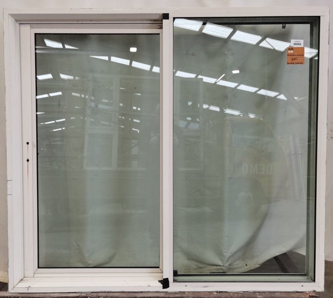 Cream Aluminium Double Glazed Single Sliding Window H1450 x W1650 DR9267 Carousel 1