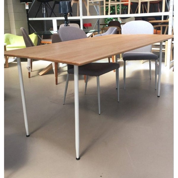 CLEARANCE - Harish Dining Table W145cm - Engineer wood top - 55% Off Carousel 2