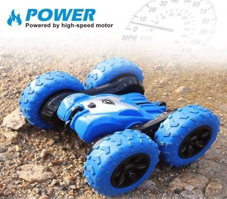 Remote Control Car 2 in 1 Tire Switching RC Stunt Cars 4WD 2.4Ghz Double Sided Carousel 7