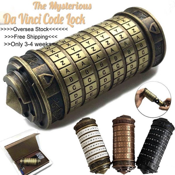 “The Da Vinci Code” Toys Metal Cryptex Locks For Gifts Carousel 1