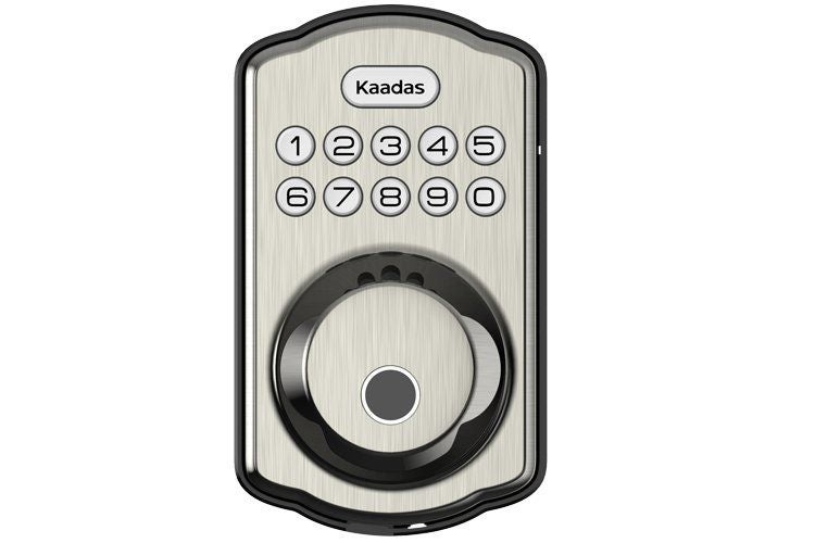 Kaadas KS02 Deadbolt Lock Fingerprint Satin Nickel Carousel 2