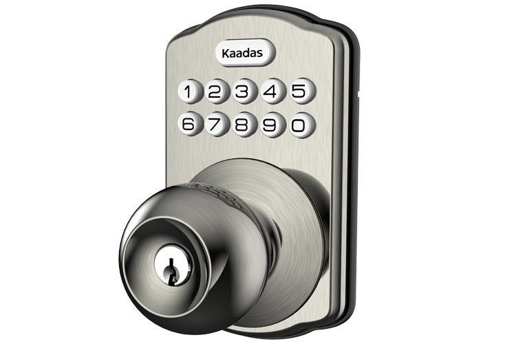 Kaadas KS03 Electronic Deadbolt Lock Satin Nickel Carousel 1