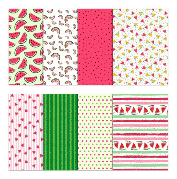 Soimoi 8 Pc Fat Quarter Bundle, Fruits Print 18"x 22" DIY Patchwork- 100% Carousel 2