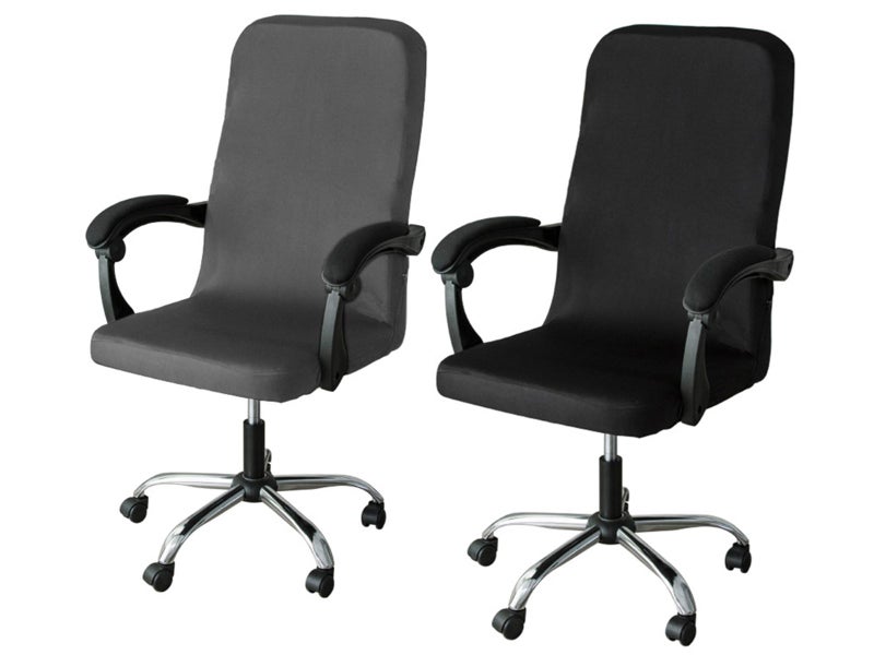 2 X Office Chair Cover Computer Chair Slipcover Chair Seat Protector S Carousel 1