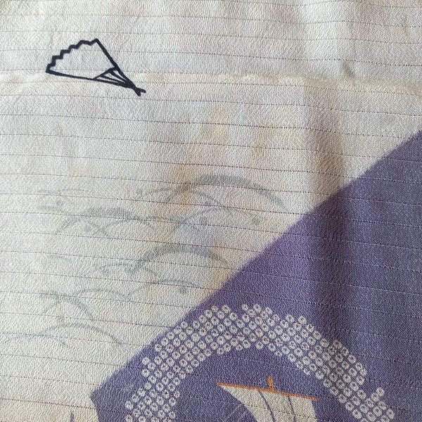 Japanese vintage Kimono fabric. Carousel 8
